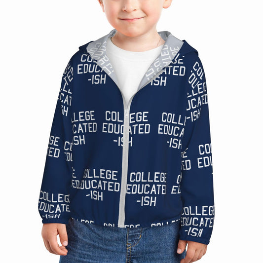 College Educated-ish Kids Sun Protection Hoodie 500400118